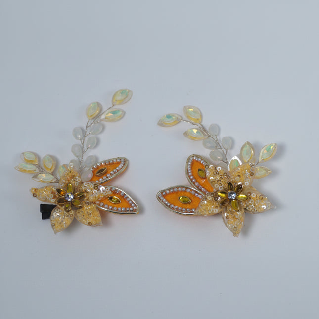 Beaded Garden Hair Comb